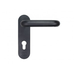 Ручка дверная MCL РН-7201П (КВ-125мм) черные с пружиной для технических дверей