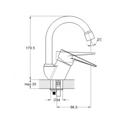 Смеситель для кухни D35-A, серия 640 ECONOCE