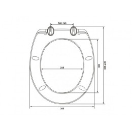 Сиденье для унитаза Standart Plus, AV Engineering