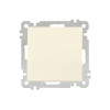 Выключатель 1-клав. (скрытый, без рамки, пруж. зажим) кремовый, DARIA, MUTLUSAN