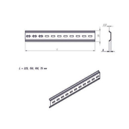 DIN-рейка (22,5см) оцинкованная Юпитер