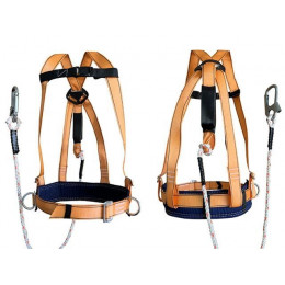 Удерживающая привязь УП-2Д+Строп В (канат)+а (амортизатор) (р-р XL)