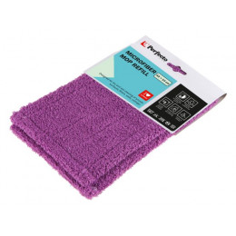 Сменная насадка для швабры из микрофибры, фиолетовая, PERFECTO LINEA