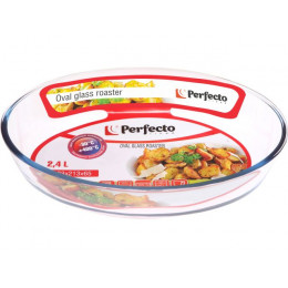 Форма из жаропрочного стекла, 2.4 л, овальная, 303х213х65 мм, PERFECTO LINEA