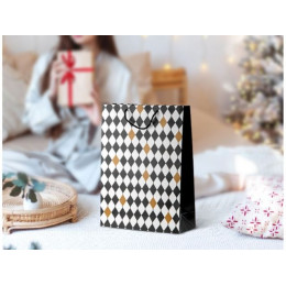 Пакет подарочный с ручками, 42х31х12 см., ромб, серия Liam, PERFECTO LINEA