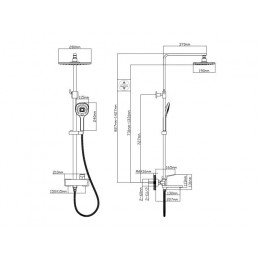 Душевая система (Lt) D35, серия NEO AV Engineering