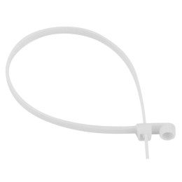 Хомут-стяжка с монтажным отверстием 2.5х110 мм белый (100 шт в уп.) STARFIX