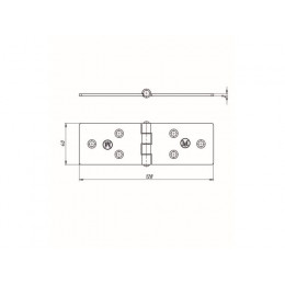 Петля карточная 128х40 мм цинк STARFIX