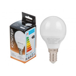 Лампа светодиодная G45 ШАР 7,5 Вт 170-240В E14 4000К ЮПИТЕР ЛЮКС