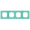 Рамка 4-ая горизонтальная зеленая, RITA, MUTLUSAN