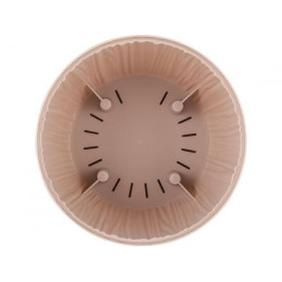 Горшок для цветов с прикорневым поливом, 1,8 л., Barcelona, молочный шоколад, InGreen