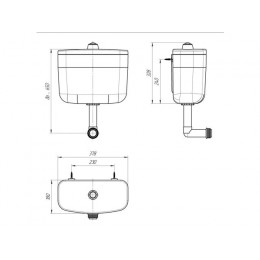 Бачок пластиковый для унитаза тип БС, ИнкоЭр