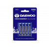 Батарейка AAA LR03 1,5V alkaline BL-4шт DAEWOO HIGH ENERGY
