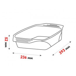 Форма из жаропрочного стекла, 3.0 л, прямоугольная, 393х236х52 мм, PERFECTO LINEA