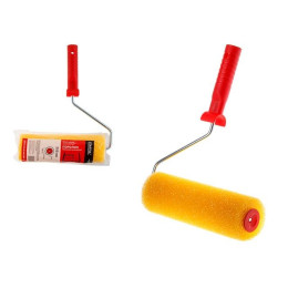 Валик поролоновый "Структурный" крупнопористый 250мм с ручкой 8мм STARTUL PROFI