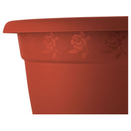 Горшок для цветов с подставкой, 2,9 л., Борнео, терракотовый, InGreen