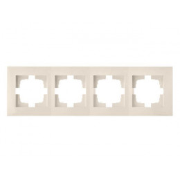 Рамка 4-местная бежевая, Стиль новый, Bylectrica