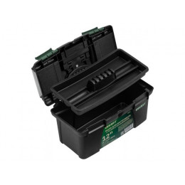 Ящик для инструмента пластмасс. 32х17,5х16 см (12") с лотком и органайз.20235 ВОЛАТ