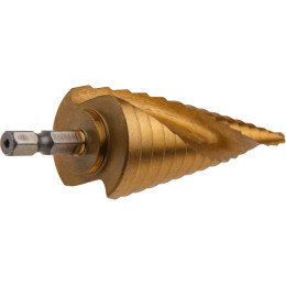 Сверло по металлу ступенчатое 4-32 мм HSS TIN GEPARD