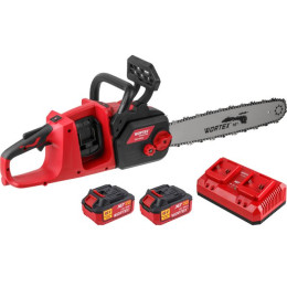 Аккум. пила цепная WORTEX CEC 3536-2 шина 40 см (16"), 3/8" LP, 1.3 мм ALL1 XLT SET БЕСЩЁТ, 18В+18В