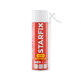 Пена монтажная бытовая всесезонная STARFIX Straw Foam (500мл)