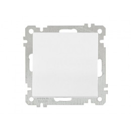Выключатель 1-клав. двухполюсный (скрытый, без рамки, винт. зажим) белый, DARIA, MUTLUSAN