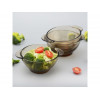 Салатник стеклянный с ручками, 450 мл, Amber, PERFECTO LINEA