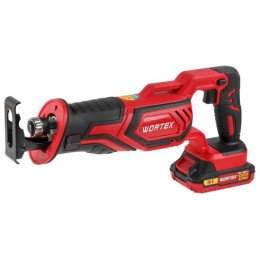 Аккум. сабельная пила WORTEX CSR 1118 E в кор. ALL1 XLT SET 18В, 1 акк., 2 Ач, дер. 115 мм