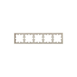 Рамка 5-местная песочная, Carre, BYLECTRICA