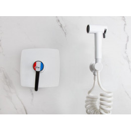 Смеситель для биде (Lt) D35, серия Rose белый + черный, a-five