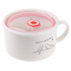 Кружка для супа с крышкой с паровыпуском, 850 мл, керамическая, BIRDS, PERFECTO LINEA