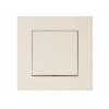Выключатель двухполюсный (скрытый, пруж. зажим) кремовый, RITA, MUTLUSAN