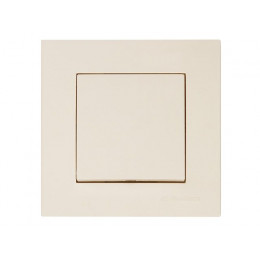 Выключатель двухполюсный (скрытый, пруж. зажим) кремовый, RITA, MUTLUSAN