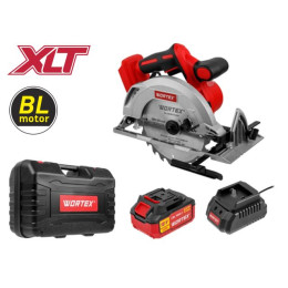 Аккум. циркулярная пила WORTEX CCS 1819-1 в чем. ALL1 XLT SET БЕСЩЕТ., 18 В, 185 мм, до 63 мм