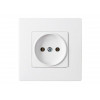 Розетка 1-ая (скрытая, б/з) белая, Мастер, BYLECTRICA