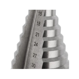 Сверло по металлу ступенчатое 9,0-36,0мм, 110мм, 62 HRC KRANZ