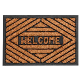 Коврик придверный кокосовый 40х60 см, "WELCOME-1", PERFECTO LINEA