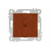 Выключатель 1-клав. (скрытый, без рамки, винт. зажим) вишня, RITA, MUTLUSAN