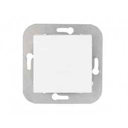 Выключатель 1 клав. проходной (скрытый, 10А) белый, Уют, Bylectrica