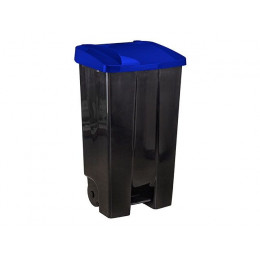 Контейнер для мусора 110л с педалью на колесах (серый) IDEA