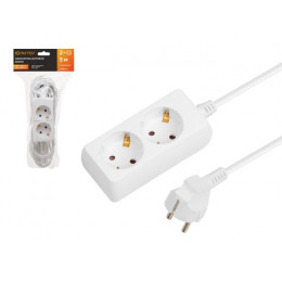 Удлинитель 5м (2 роз., 2,2кВт, с/з, ПВС 3х0,75) Юпитер