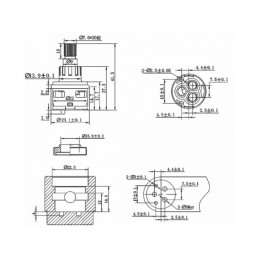 Картридж-дивертор D22 для смесителя, тип G, AV Engineering