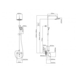 Душевая система (Lt) D35, серия URS AV Engineering