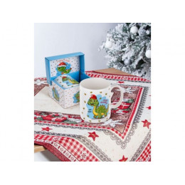 Кружка керамическая, в кор., 360 мл., CHRISTMAS DRAGON-1, PERFECTO LINEA