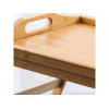 Поднос-столик бамбуковый с ручками, прямоугольный, 50,5х30 см, BAMBOO, PERFECTO LINEA