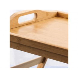 Поднос-столик бамбуковый с ручками, прямоугольный, 50,5х30 см, BAMBOO, PERFECTO LINEA