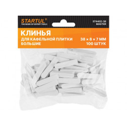 Клин д/каф. плитки большой 38х8х7мм 100шт STARTUL MASTER (ST4402-38)