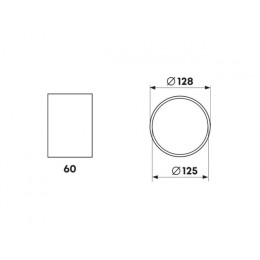 Муфта воздуховода 2123 гибких систем d=125мм ZERNBERG