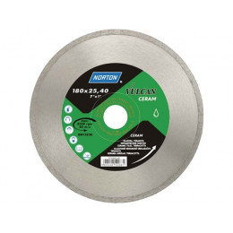 Алмазный круг 180х25.4 мм по керамике сплошн. VULCAN TILE NORTON