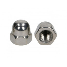 Гайка колпачковая М8, нерж. сталь (А2), DIN 1587 (5 шт в зип-локе)